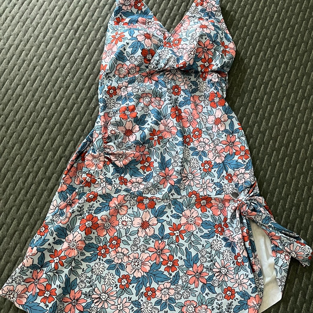 Two Piece Maternity Swim Dress XL